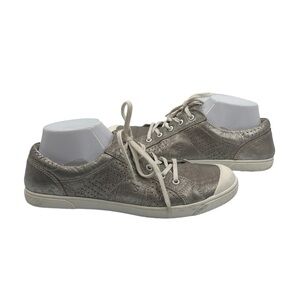Josef Seibel Platin Silver Caren 01 Lace Up Sneakers Size 40 Women’s